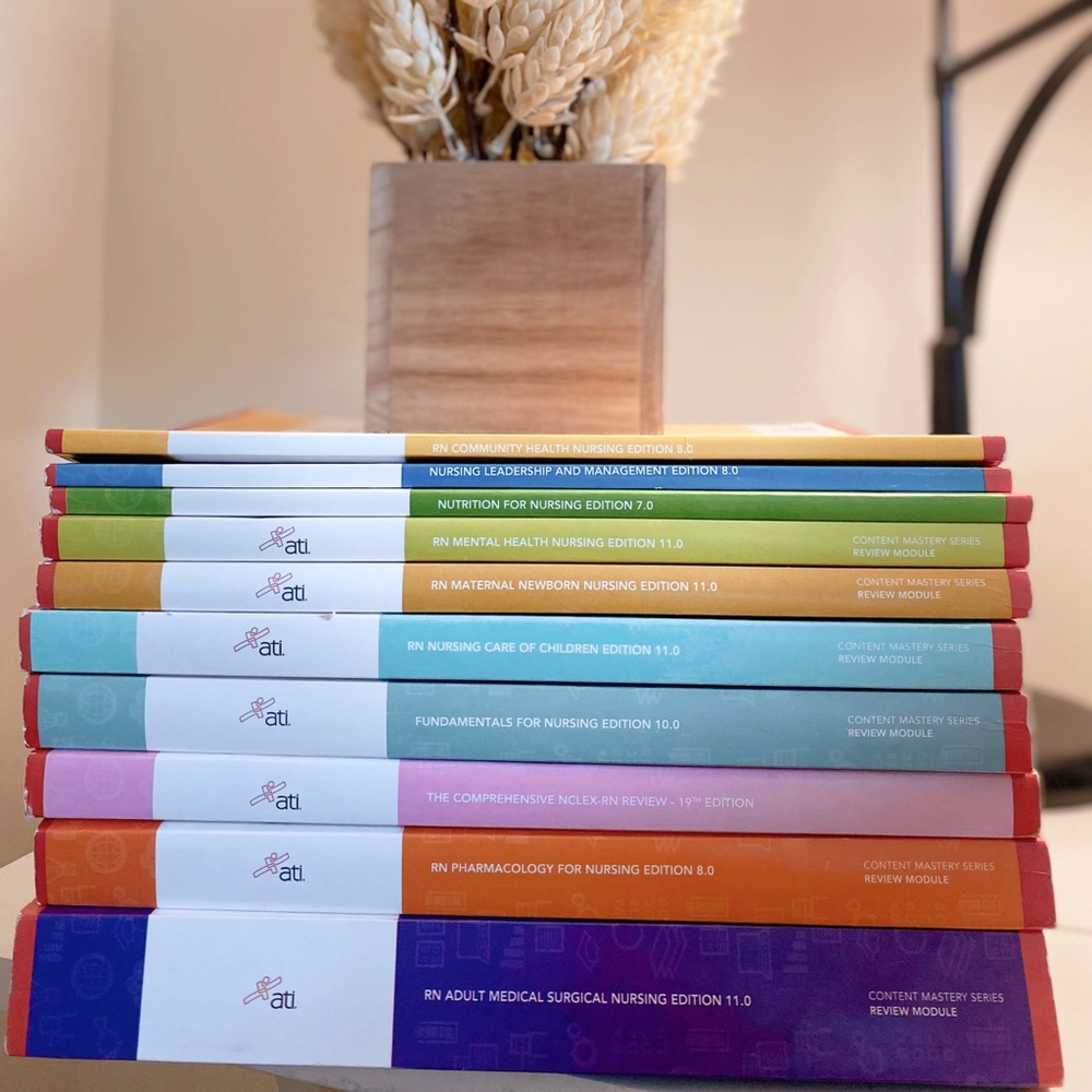 RN Adult Medical Surgical ATI Books (all 10 of them)